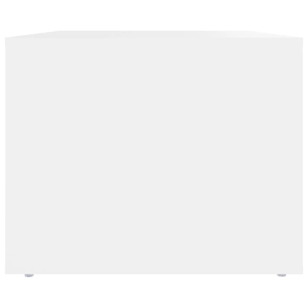 Coffee Table White 80x50x40 cm Engineered Wood