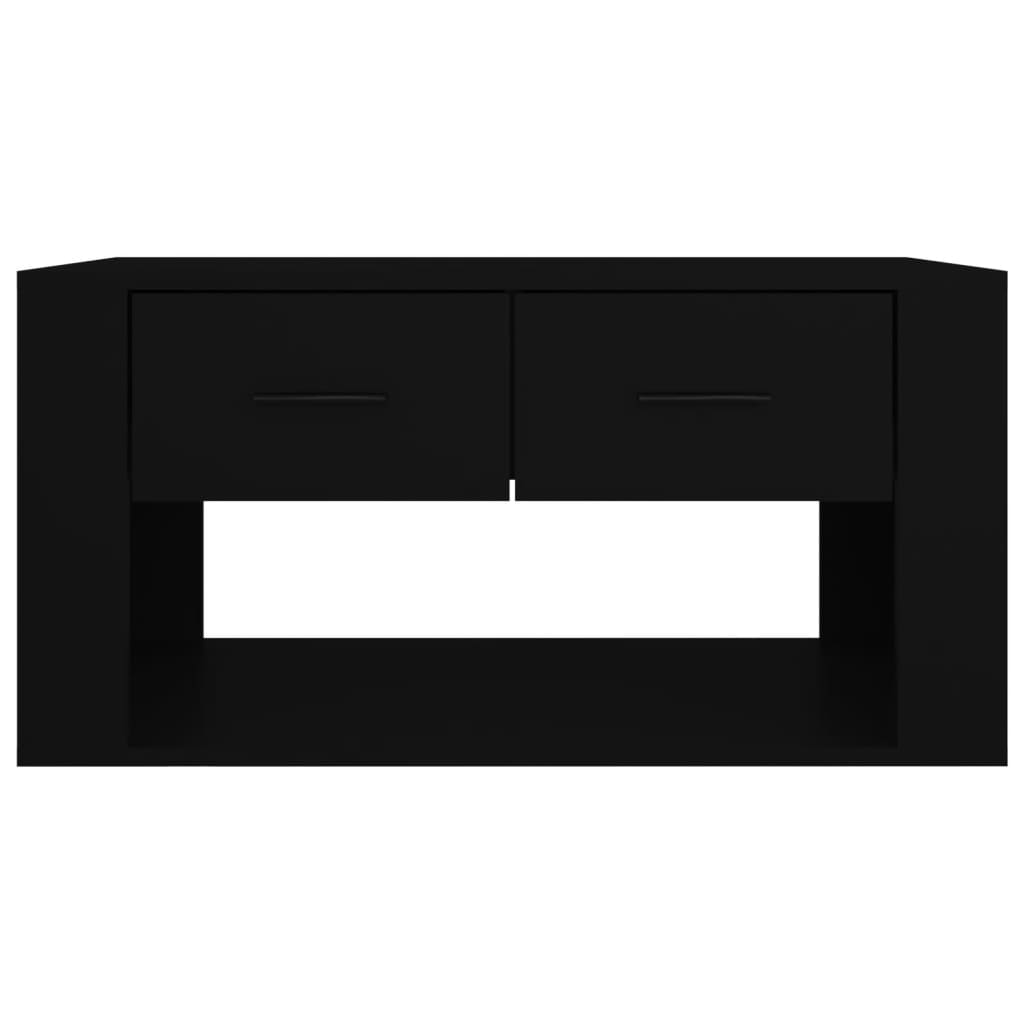 Coffee Table Black 80x50x40 cm Engineered Wood
