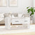 Coffee Table High Gloss White 80x50x40 cm Engineered Wood