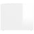 Coffee Table High Gloss White 80x50x40 cm Engineered Wood