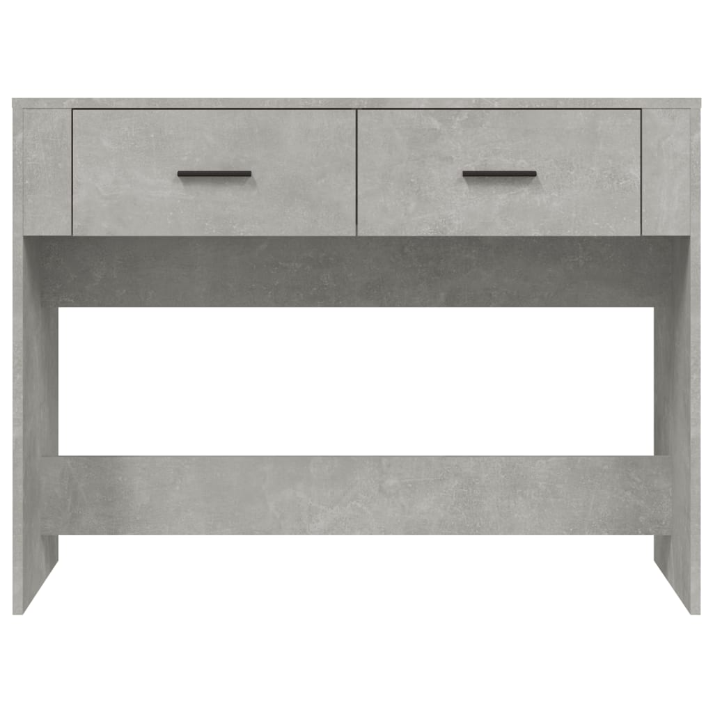 Console Table Concrete Grey 100x39x75 cm Engineered Wood