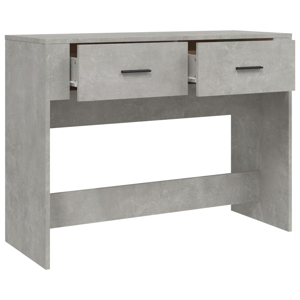 Console Table Concrete Grey 100x39x75 cm Engineered Wood