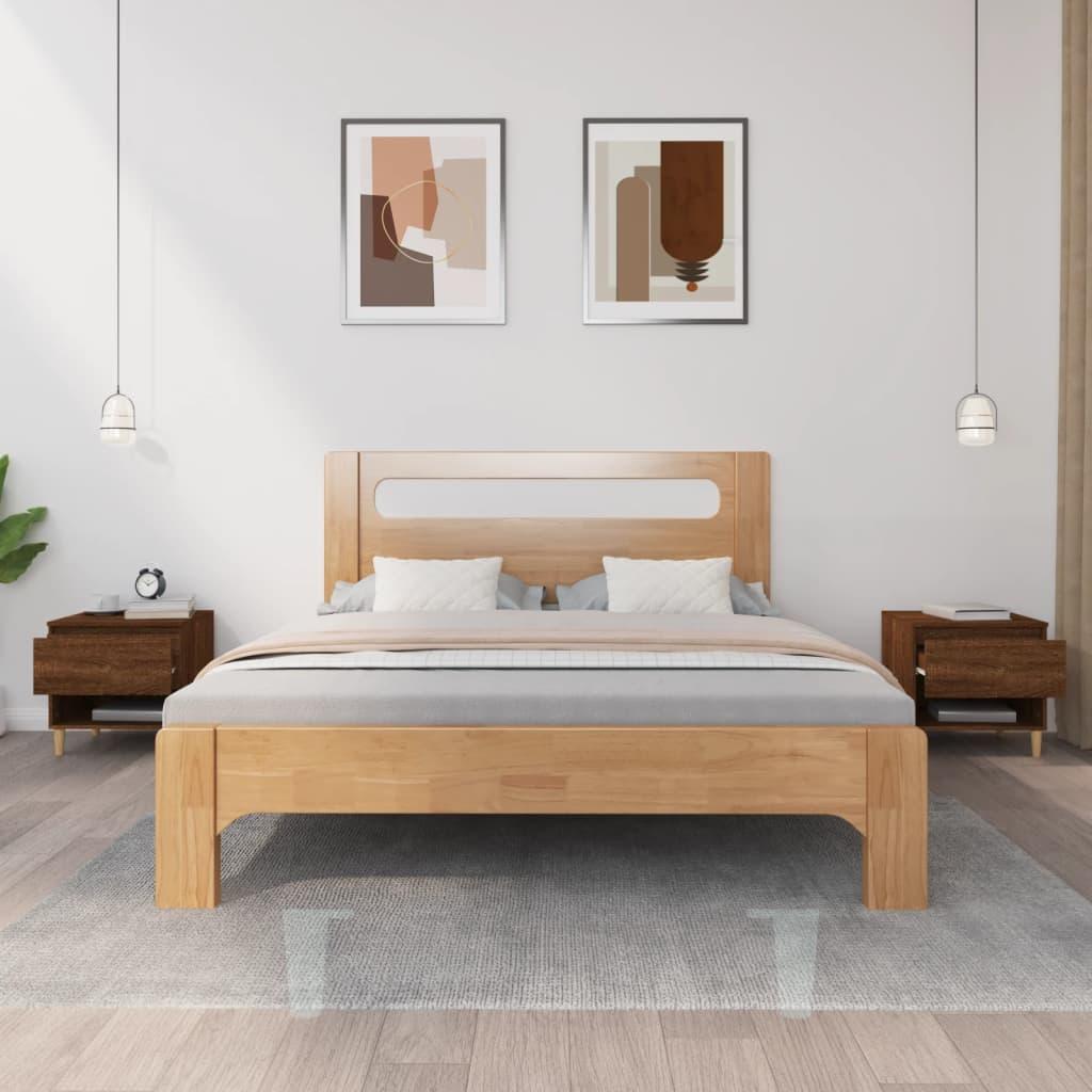 Bedside Tables 2 pcs Brown Oak 50x46x50 cm Engineered Wood