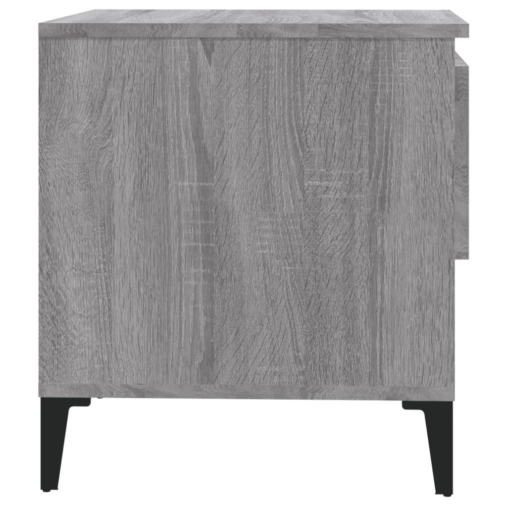 Side Table Grey Sonoma 50x46x50 cm Engineered Wood
