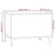 Coffee Table High Gloss White 60x44.5x45 cm Engineered Wood