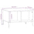 Coffee Table White 60x50x36.5 cm Engineered Wood