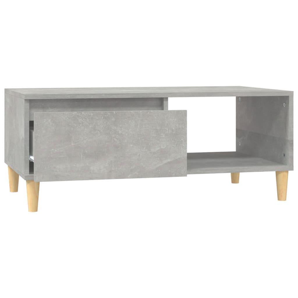 Coffee Table Concrete Grey 90x50x36.5 cm Engineered Wood