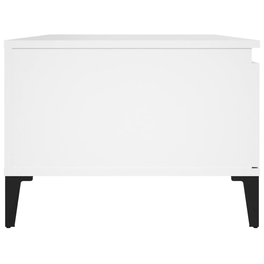 Coffee Table White 90x50x36.5 cm Engineered Wood