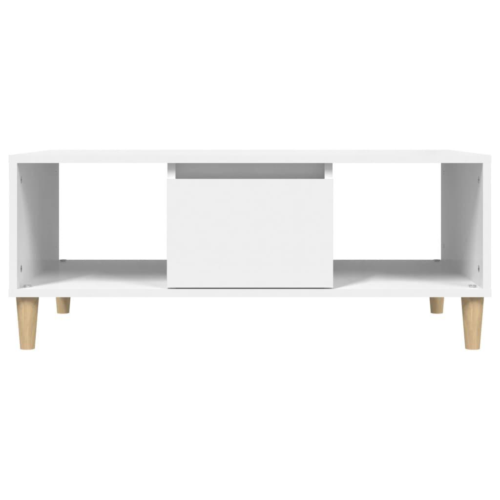 Coffee Table White 90x50x36.5 cm Engineered Wood
