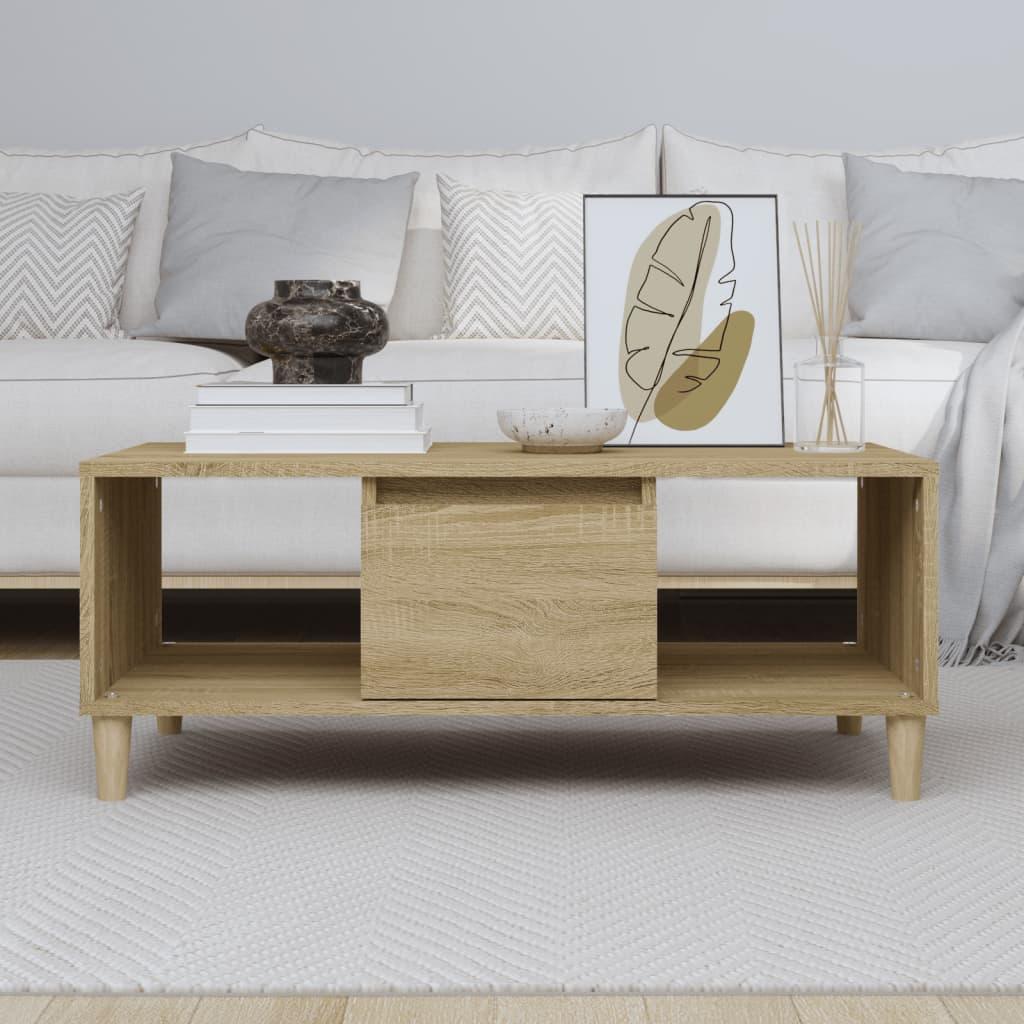 Coffee Table Sonoma Oak 90x50x36.5 cm Engineered Wood
