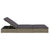 2-Person Sunbed with Cushions Grey Poly Rattan