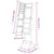 Free-Standing Mirror 34x37x146 cm