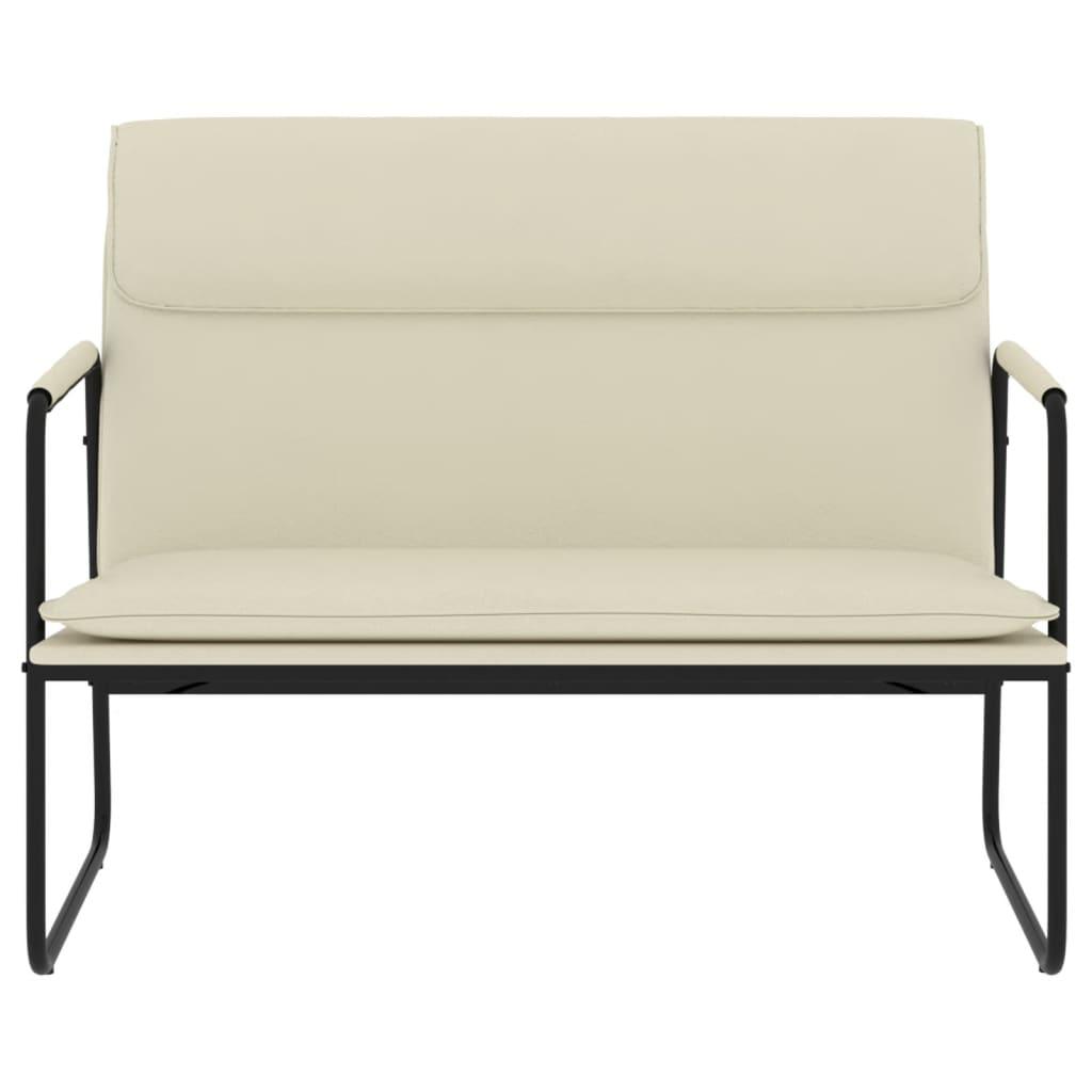 Bench Cream 100x64x80 cm Faux Leather
