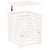 Composter White 63.5x63.5x77.5 cm Solid Wood Pine