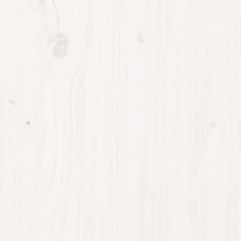 Composter White 63.5x63.5x77.5 cm Solid Wood Pine