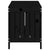 Garden Storage Box Black 108x42.5x54 cm Solid Wood Pine