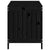 Garden Storage Box Black 115x49x60 cm Solid Wood Pine