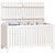 Garden Storage Box White 121x55x64 cm Solid Wood Pine