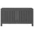 Garden Storage Box Grey 121x55x64 cm Solid Wood Pine