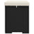 Ottoman with Cushion Black 40x30x40 cm Poly Rattan