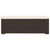 Ottoman Bench with Cushion Brown 110x30x40 cm Poly Rattan
