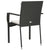Garden Chairs with Cushions 4 pcs Poly Rattan Black