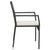 Garden Chairs with Cushions 4 pcs Poly Rattan Black