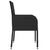 Garden Chairs with Cushions 2 pcs Poly Rattan Black