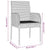 Garden Chairs with Cushions 4 pcs Poly Rattan Black
