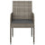 Garden Chairs with Cushions 4 pcs Poly Rattan Grey