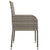 Garden Chairs with Cushions 4 pcs Poly Rattan Grey