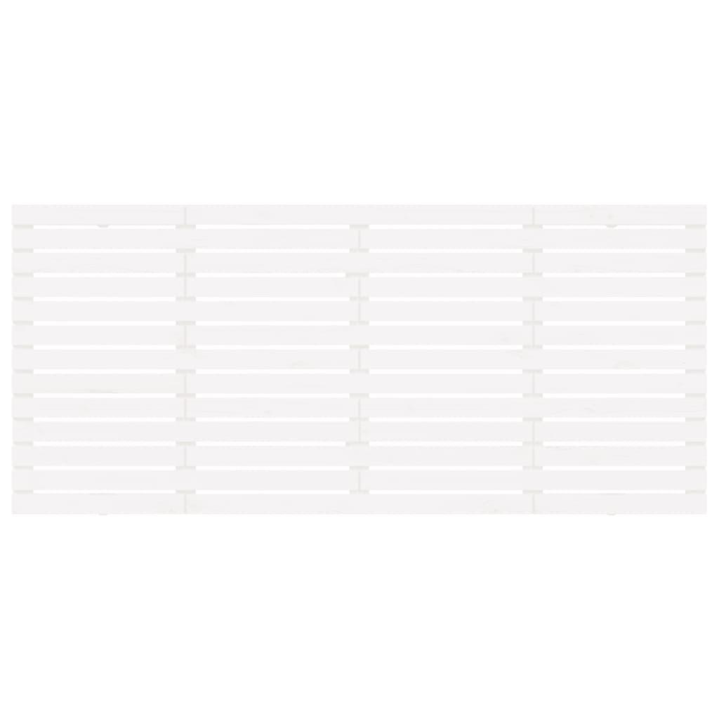 Wall Headboard White 186 cm Solid Wood Pine