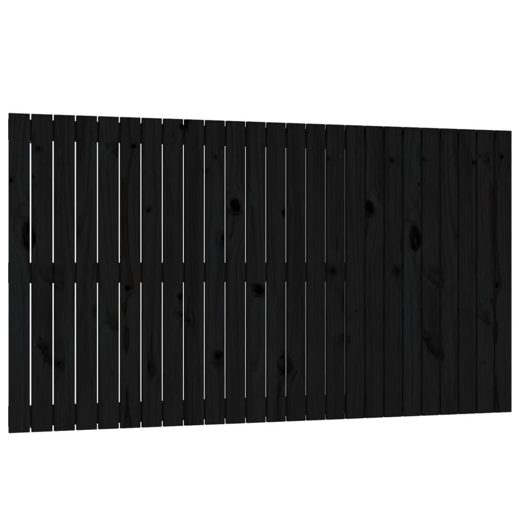 Wall Headboard Black 159.5 cm Solid Wood Pine