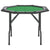8-Player Folding Poker Table Green 108x108x75 cm