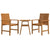 3 Piece Garden Lounge Set Solid Wood Acacia