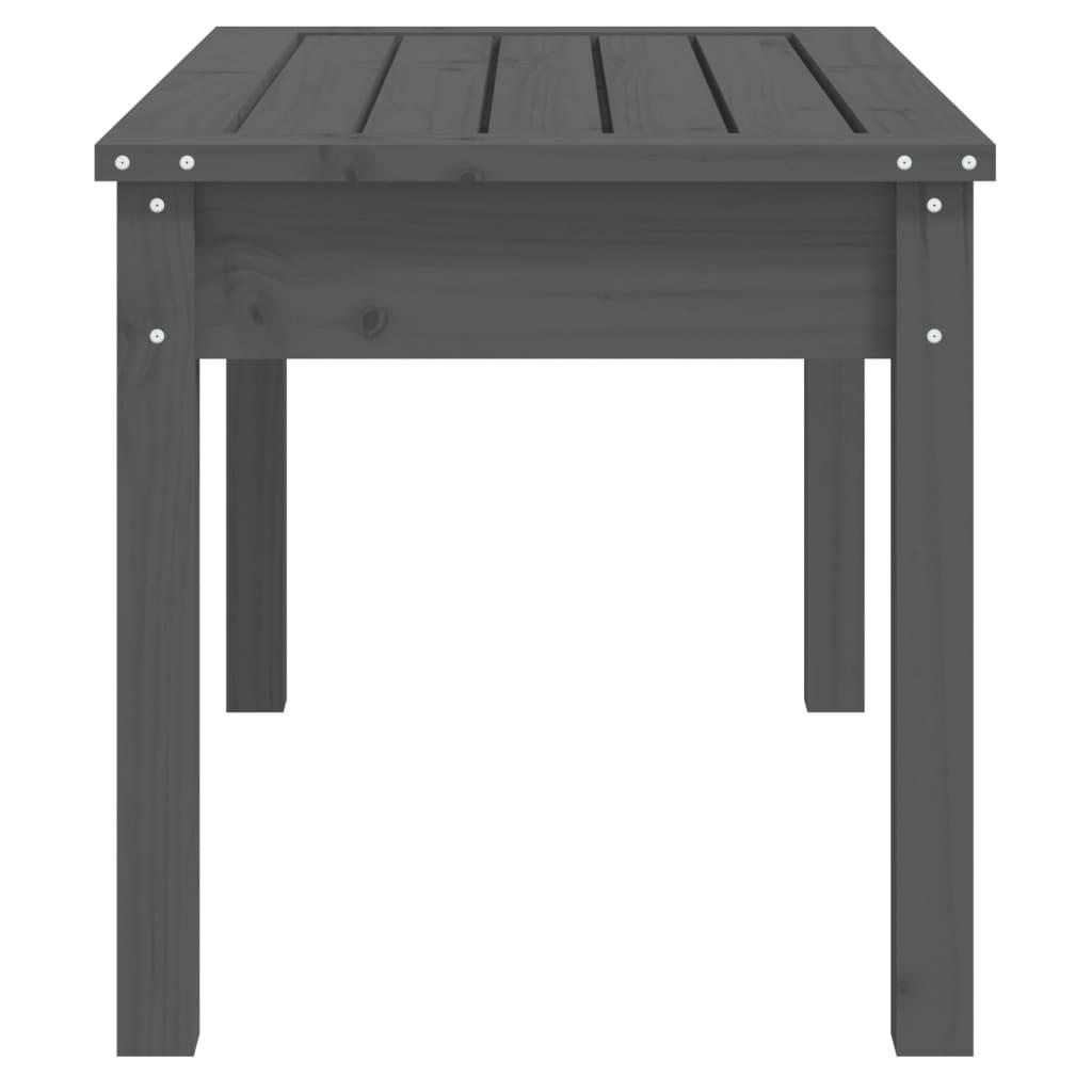 Garden Bench Grey 80x44x45 cm Solid Wood Pine