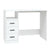 Desk with Drawers White 102x50x76 cm Engineered Wood