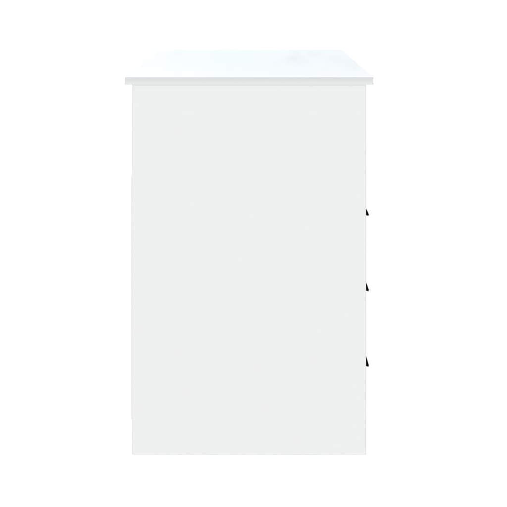 Desk with Drawers White 102x50x76 cm Engineered Wood