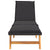 Sun Loungers with Cushions 2 pcs Poly Rattan&Solid Wood Acacia