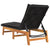 Sun Loungers with Cushions 2 pcs Poly Rattan&Solid Wood Acacia