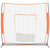 Portable Baseball Net Red and Black 219x107x212 cm Steel and Polyester