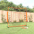 Portable Baseball Net Red and Black 219x107x212 cm Steel and Polyester