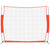 Portable Baseball Net Red and Black 369x107x271 cm Steel and Polyester