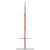 Portable Baseball Net Red and Black 369x107x271 cm Steel and Polyester
