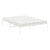Metal Bed Frame without Mattress White 150x200 cm
