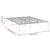 Metal Bed Frame without Mattress White 150x200 cm