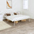 Metal Bed Frame without Mattress White 150x200 cm