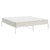 Metal Bed Frame without Mattress White 183x203 cm King