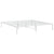 Metal Bed Frame without Mattress White 183x203 cm King