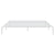 Metal Bed Frame without Mattress White 183x203 cm King